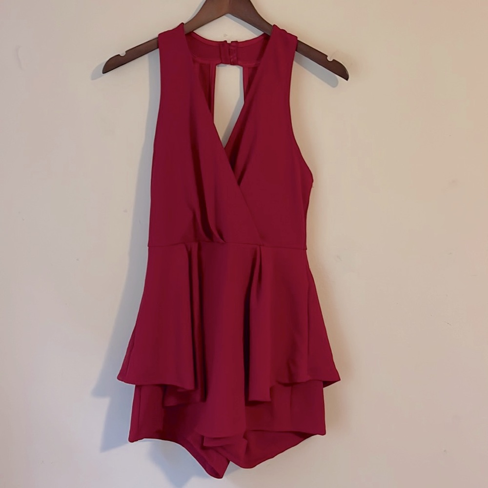 Iris Crimson romper